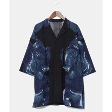 【カヤ】白波メンズシャツ