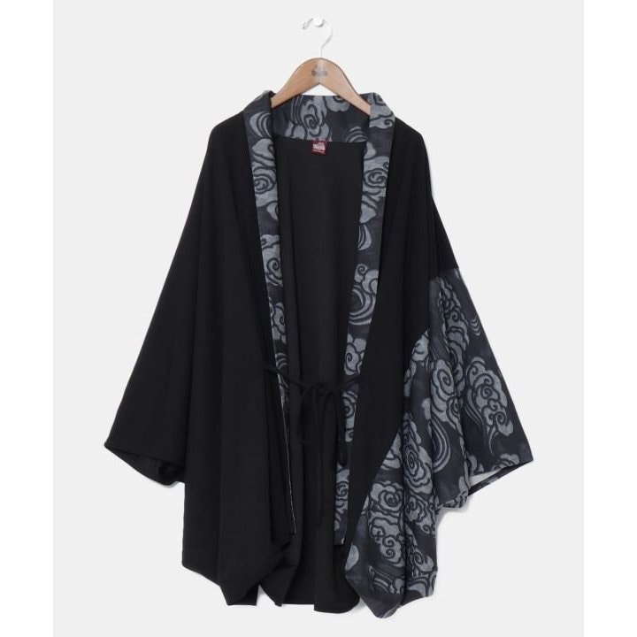 ꒰Amina꒱エスニック柄 アシンメトリー 長袖ジャケット黒 LサイズOK