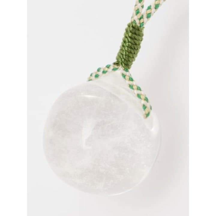 【岩座】水晶宝珠絹紐ネックレス