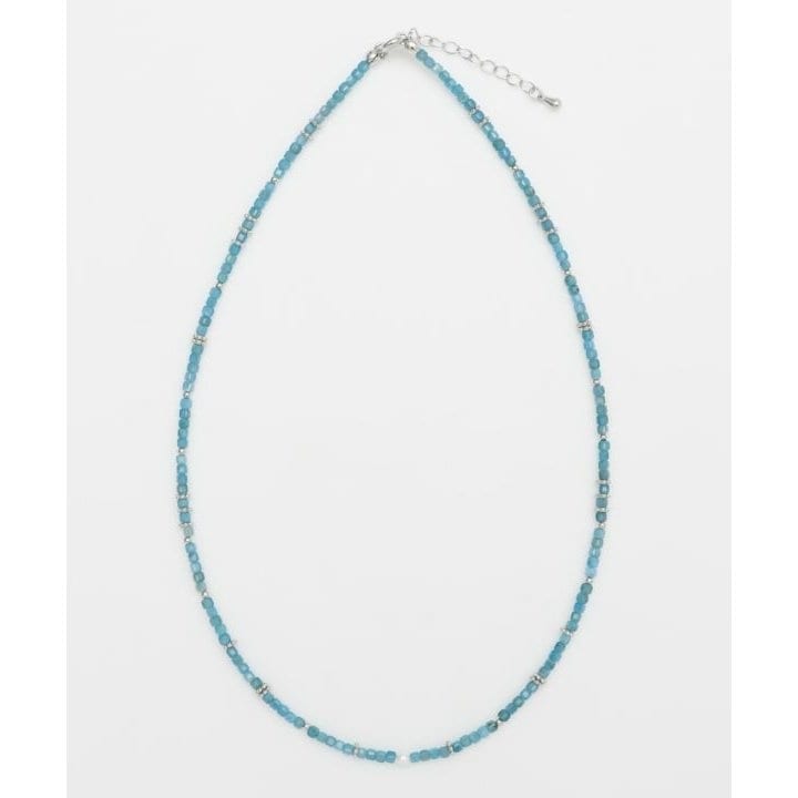 【岩座】角石真珠ネックレス[アパタイト]