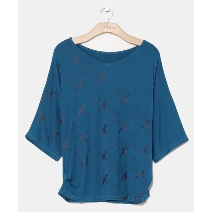 LANVIN en Bleu ランバンオンブルー ギャザーグログランドロスト カットソー 良好 サイズ:38 3246714 カーキ  レディース  トップス ギャザーグログランドロストカットソー | ランバン オン ブルー