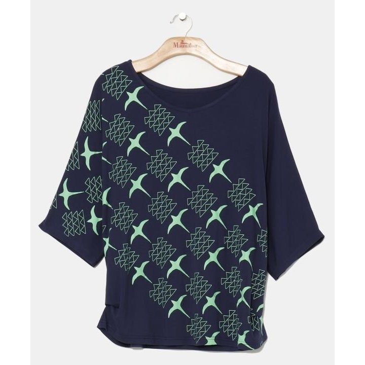LANVIN en Bleu ランバンオンブルー ギャザーグログランドロスト カットソー 良好 サイズ:38 3246714 カーキ  レディース  トップス ギャザーグログランドロストカットソー | ランバン オン ブルー