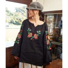 【欧州航路】ウクライナ刺繍ボレトップス