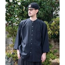 【カヤ】角袖メンズシャツ