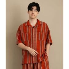 【チャイハネ】デルアメンズ開襟シャツ
