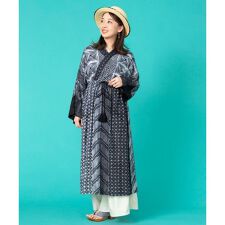 【カヤ】縫い絞り染めワンピース