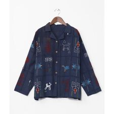 【チャイハネ】ラジャラン刺繍シャツ