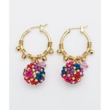 チャイハネ(CAYHANE)の【チャイハネ】フラワボールツブピアス