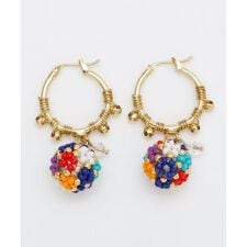 チャイハネ(CAYHANE)の【チャイハネ】フラワボールツブピアス