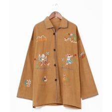 【チャイハネ】ベラディア刺繍メンズシャツ