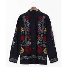 【チャイハネ】グルイム刺繍メンズシャツ