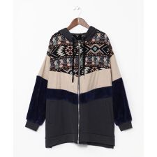 チャイハネ(CAYHANE)の【チャイハネ】ファーベルメンズフードカーディガン