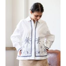 【チャイハネ】アイララ刺繍シャツ