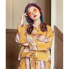 チャイハネ(CAYHANE)の【チャイハネ】レトパケコーデュロイシャツ