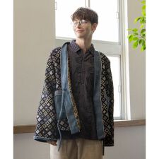 チャイハネ(CAYHANE)の【チャイハネ】ノラパッチメンズカーディガン