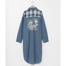【カヒコ】【SURF&Palms】コールシャツワンピース