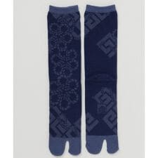 【カヤ】紋装い足袋型靴下（25-28ｃｍ）