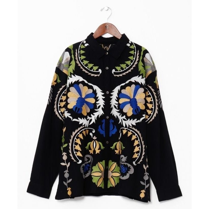 【チャイハネ】エルジャン刺繍メンズシャツ