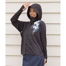 【カヒコ】【ＵＶカット加工】アラアホジップアップパーカー