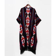 【チャイハネ】【ＵＶカット加工】ララランフリンジロングカーディガン