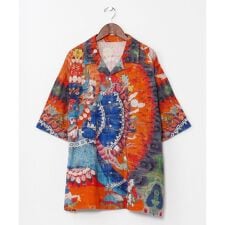 【チャイハネ】パタラカ開襟メンズシャツ