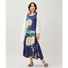 【チャイハネ】ペマルノースリーブワンピース＆UVカーディガン2点セット