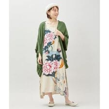 【チャイハネ】ペマルノースリーブワンピース＆UVカーディガン2点セット