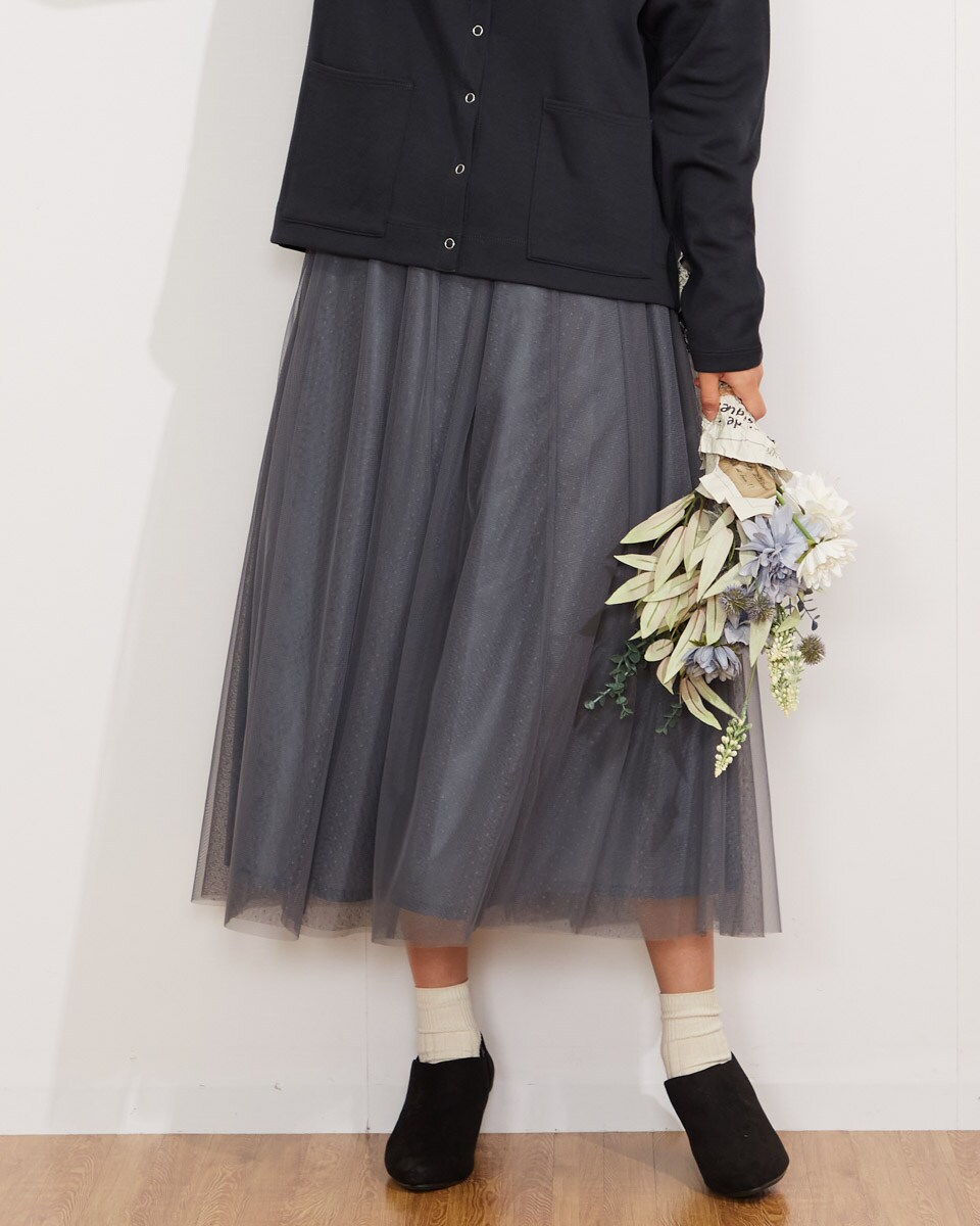 バックリボン2wayコルセットチュールスカート | フィント(FINT
