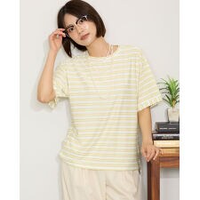 【大きいサイズ】変形ボーダーＴシャツ