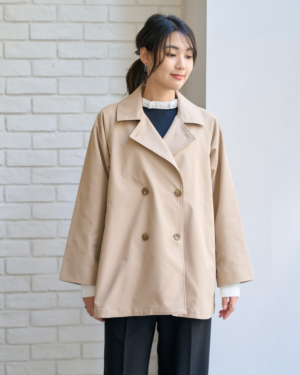 早い者勝ち★welinoa★ショートトレンチ★ベージュ美品 v_427466_00.jpg?wid=600&hei=315