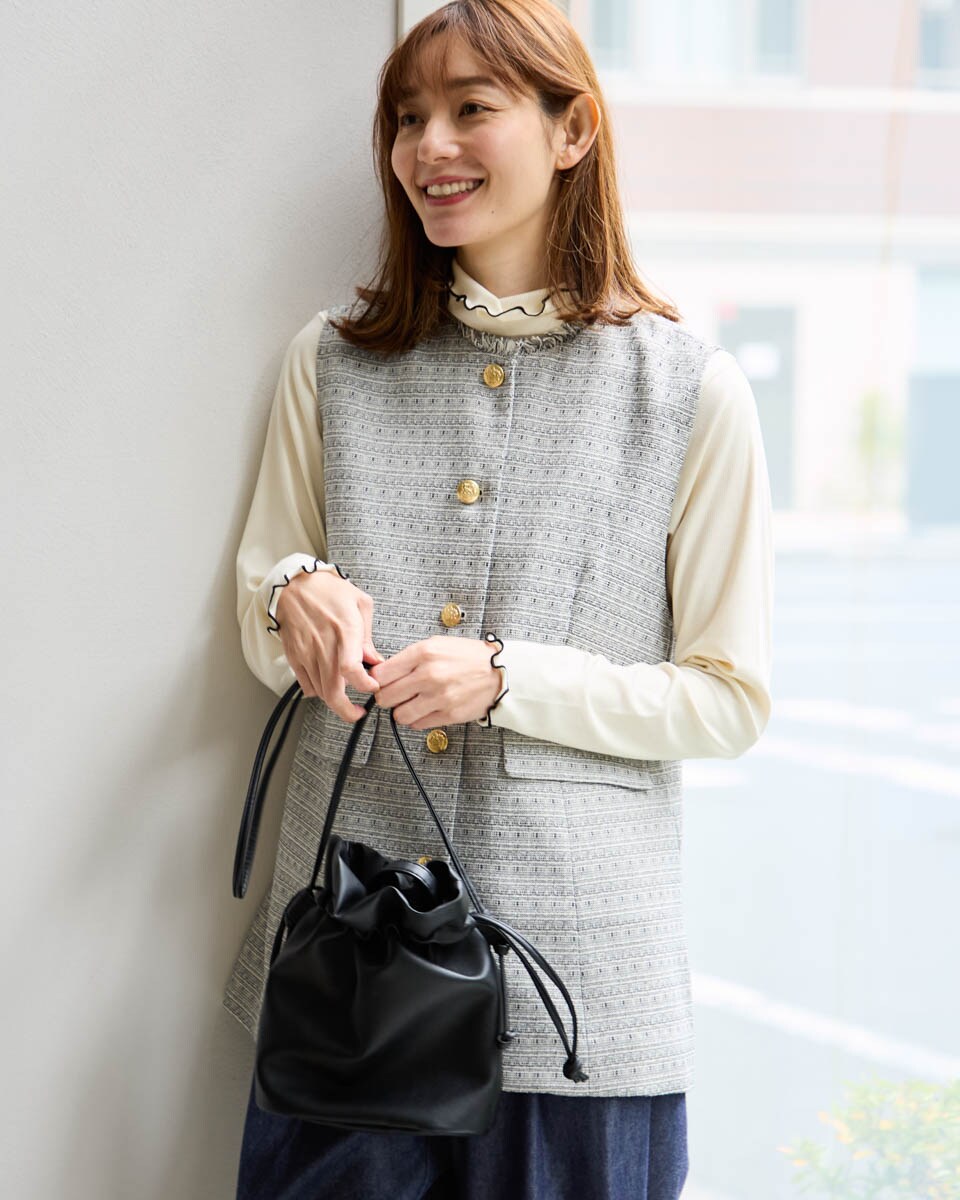 シャギーニットベスト | ランバン オン ブルー(LANVIN en Bleu
