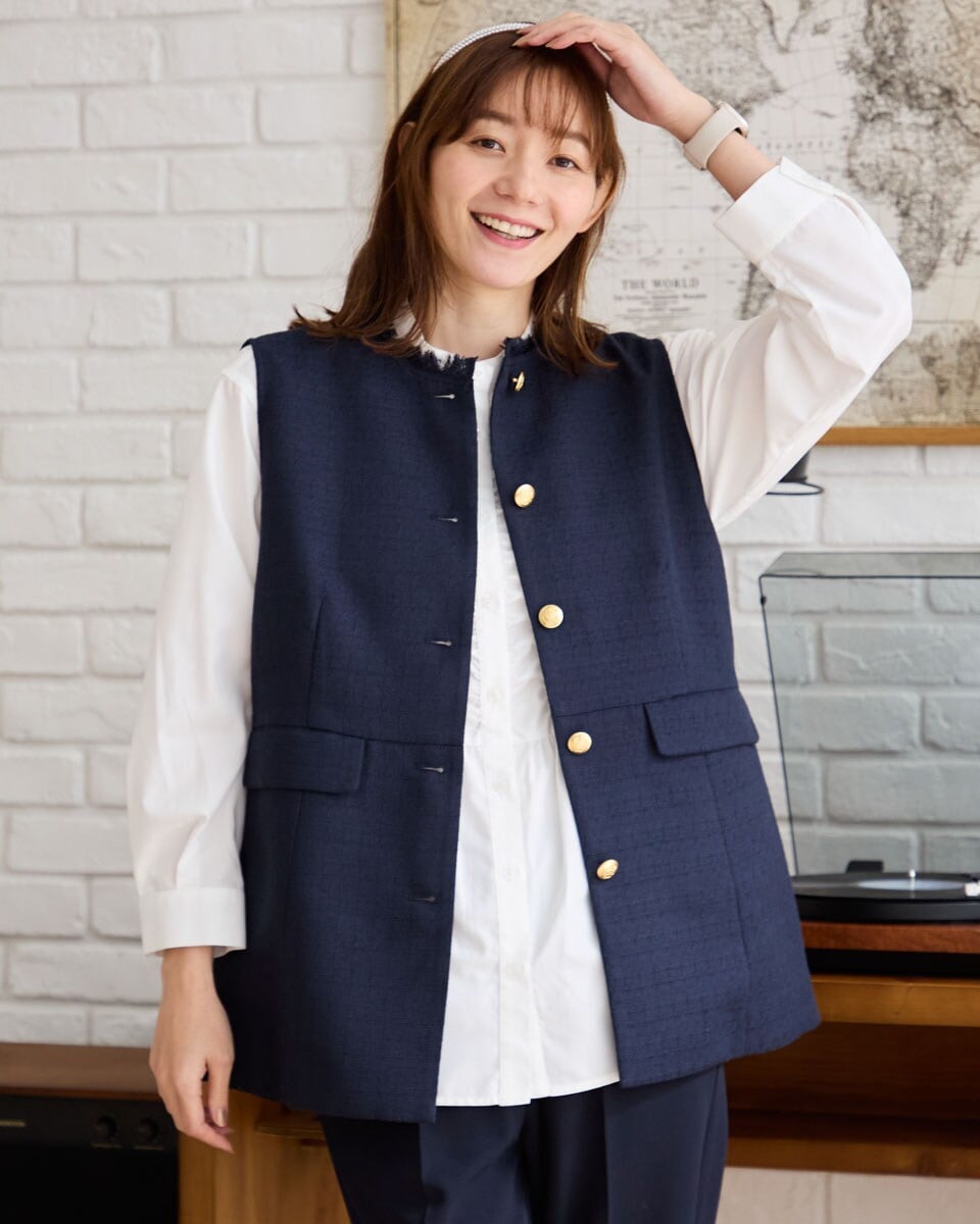 セール】 シャギーニットベスト （ベスト）｜LANVIN en Bleu