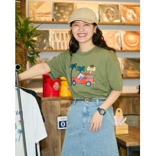 カープリントTシャツ / Saki Morinaga コラボレーション