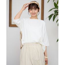 【大きいサイズ】チェック＋無地ブラウス