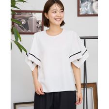 フレアスリーブブラウス