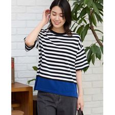パネルボーダーＴシャツ