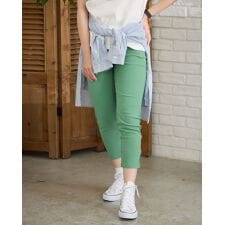 【大きいサイズ】麻混クロップドパンツ