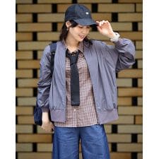 リブ付きシアーブルゾン