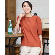 袖タックプルオーバー