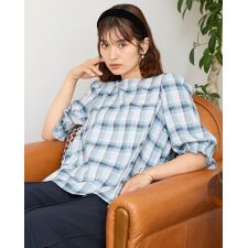 ゴールデンベア　ホワイトレーベル(Golden Bear　White Label)のチェックブラウス