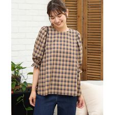 ゴールデンベア　ホワイトレーベル(Golden Bear　White Label)のチェックブラウス