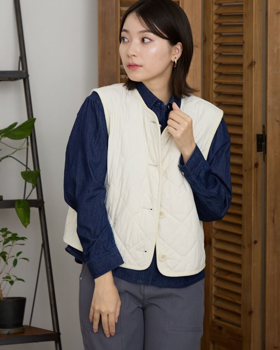 fennelドットキルティングジップベスト ドットキルティングジップベスト | フェンネル(FENNEL) | マルイ