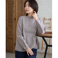 ゴールデンベア(GOLDENBEAR)の千鳥格子ブラウス