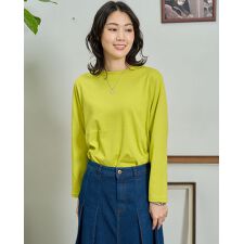 天竺無地・ボーダー長袖Tシャツ
