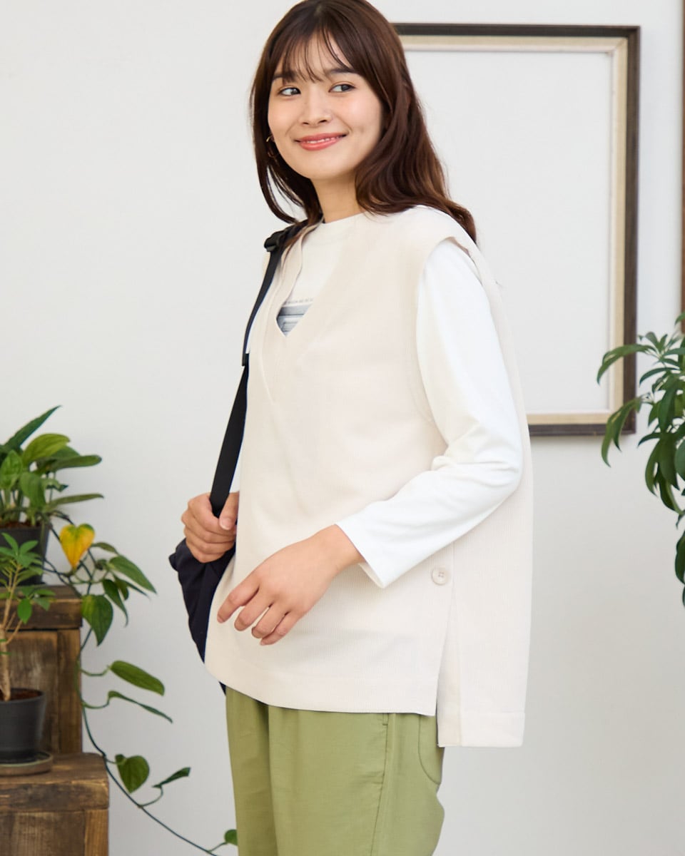 JOURNAL STANDARD✖️金子綾　ホワイトベスト　BOXYベスト AYA KANEKO×JOURNALSTANDARD】BOXYベスト | ジャーナル