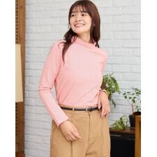 ゴールデンベア(GOLDENBEAR)のハイネックボーダーカットソー