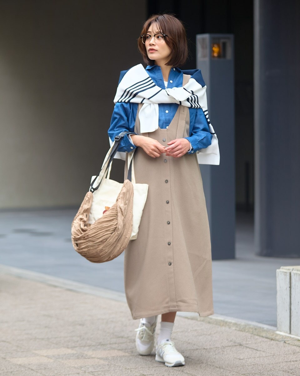 新品⭐︎SLOBE IENA（スローブイエナ）のハイウエストジャンパースカート WEB限定/追加》ハイウエストジャンパースカート | スローブ イエナ