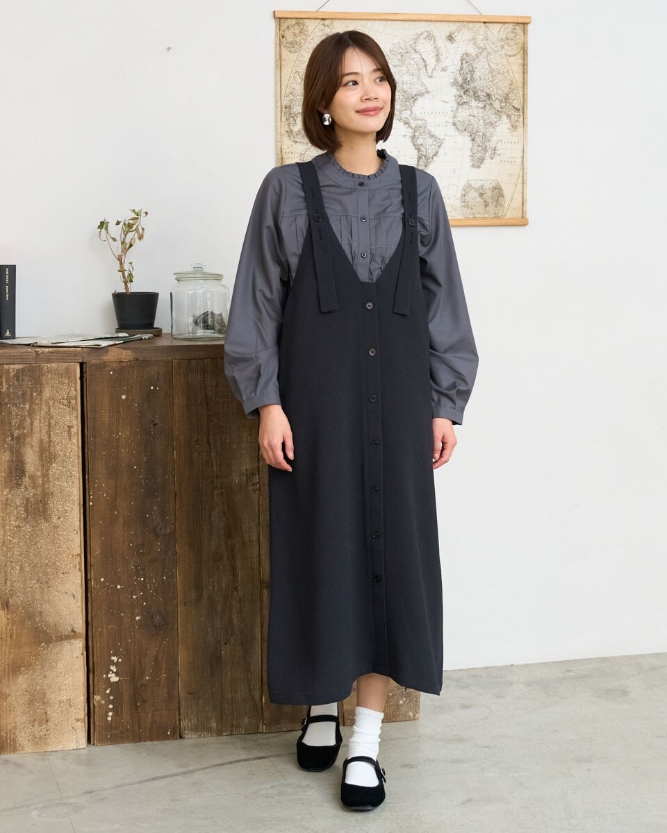 新品⭐︎SLOBE IENA（スローブイエナ）のハイウエストジャンパースカート WEB限定/追加》ハイウエストジャンパースカート | スローブ イエナ