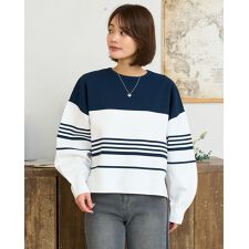 パネルボーダーニット