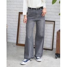 【大きいサイズ】デニムラインパンツ